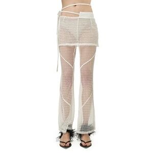 Pannpann Sundarbay Crocheted Bamboo Pants in White